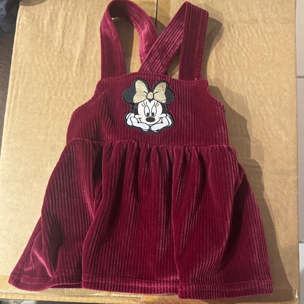 Disney Minnie Mouse Burgundy Corduroy Diaper Cover